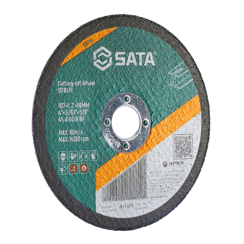 Đá cắt kim loại SATA 55041 đường kính 107mm, lỗ cốt 16mm