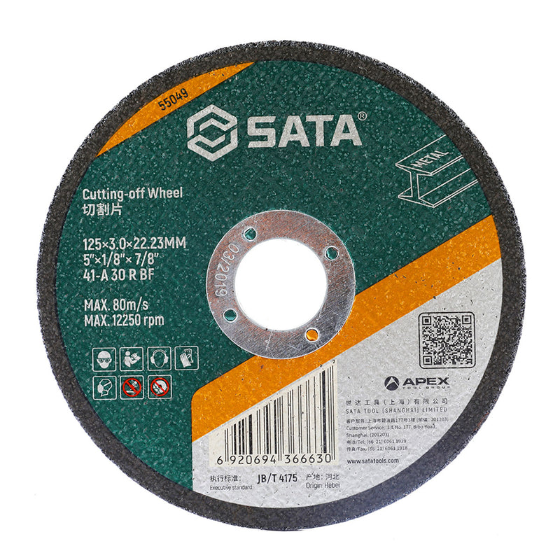 Đá cắt kim loại SATA đường kính 125mm, lỗ cốt 22.23mm