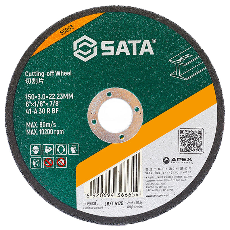 Đá cắt kim loại SATA đường kính 150mm, lỗ cốt 22.23mm