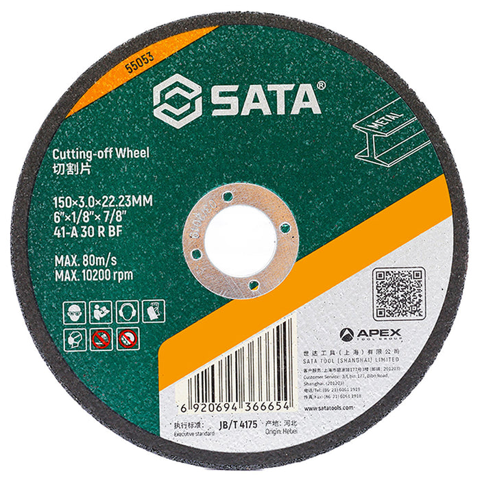 Đá cắt kim loại SATA đường kính 150mm, lỗ cốt 22.23mm