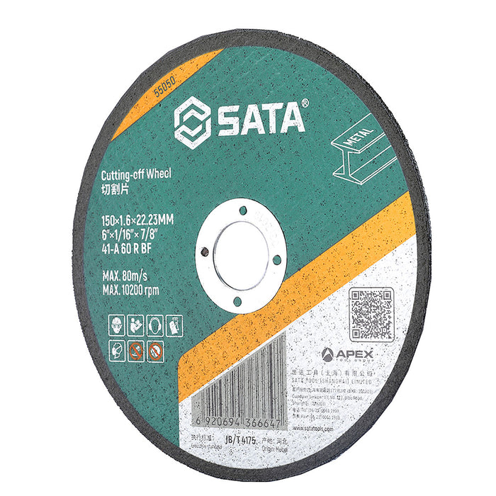 Đá cắt kim loại SATA đường kính 150mm, lỗ cốt 22.23mm