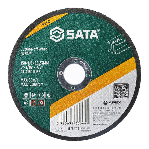 Đá cắt kim loại SATA 150mm lỗ cốt 22.23mm dày 1.6mm và 3mm