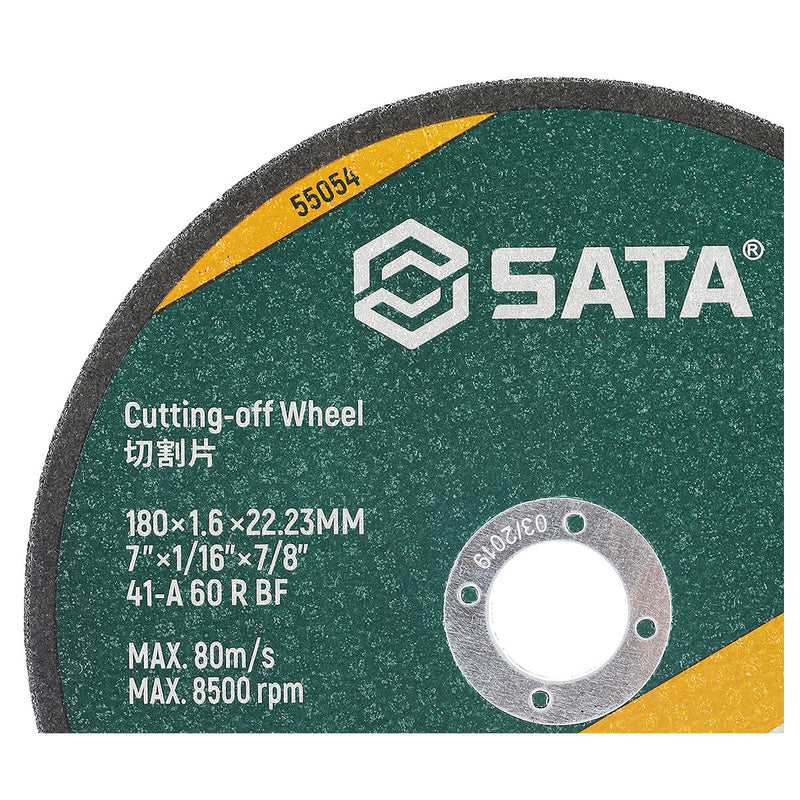 Đá cắt kim loại SATA đường kính 180mm, lỗ cốt 22.23mm