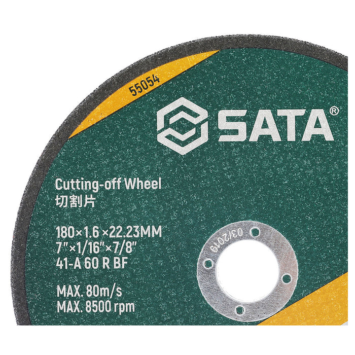 Đá cắt kim loại SATA đường kính 180mm, lỗ cốt 22.23mm