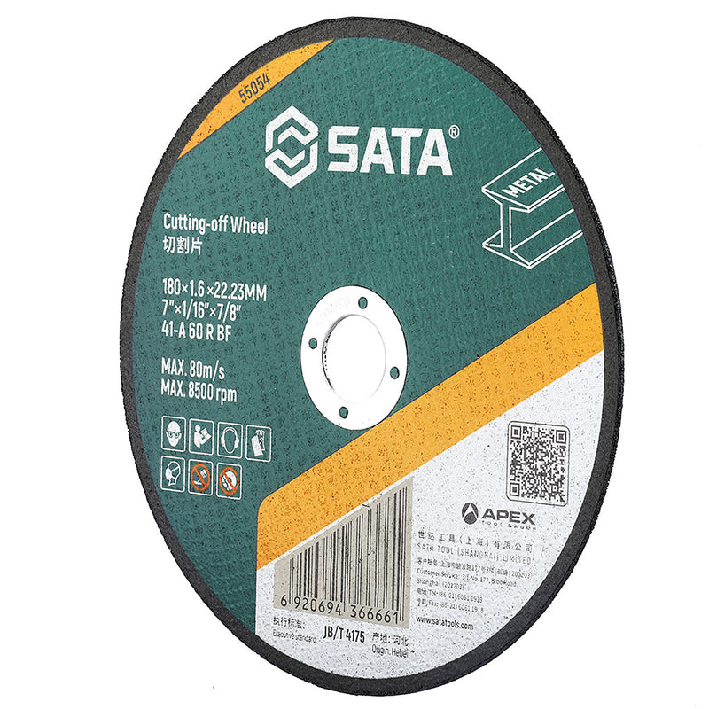 Đá cắt kim loại SATA đường kính 180mm, lỗ cốt 22.23mm