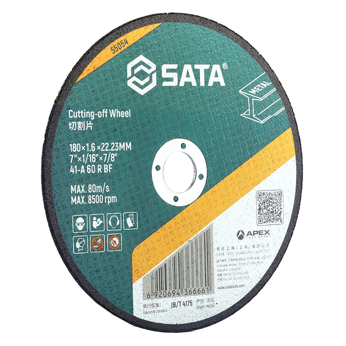 Đá cắt kim loại SATA đường kính 180mm, lỗ cốt 22.23mm