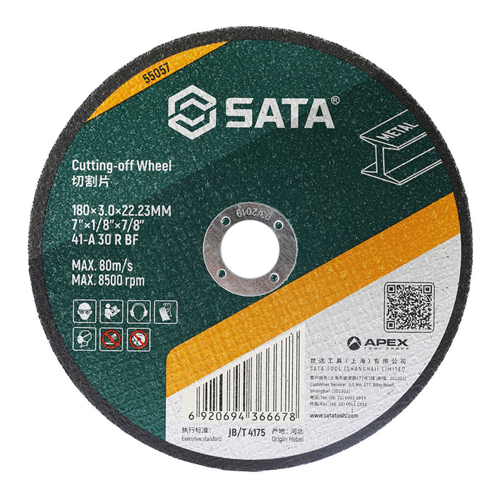 Đá cắt kim loại SATA đường kính 180mm, lỗ cốt 22.23mm