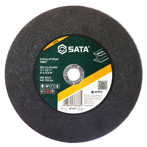 Đá cắt kim loại SATA 55070 đường kính 300mm, lỗ cốt 25.4mm, chất liệu Nhôm Oxit, tối ưu cắt kim loại.