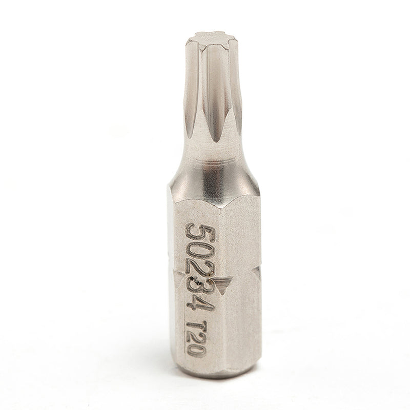 Vĩ 5 mũi vặn vít đầu sao, dài 25mm SATA đuôi lục giác 6.35mm (1/4 inch) kích thước từ T8 - T40