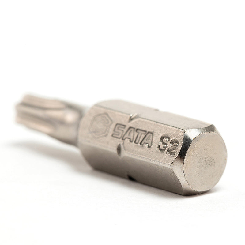 5-Piece 1/4 inch Hex Shank Bits, 25mm Length, Torx® SATA