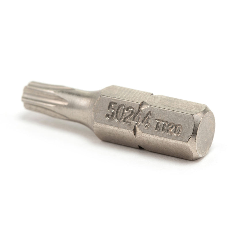 5点セット。 1/4 inch 六角シャンクビット、長さ25mm、いたずら防止Torx® SATA