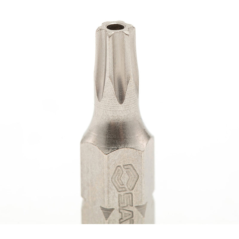 5点セット。 1/4 inch 六角シャンクビット、長さ25mm、いたずら防止Torx® SATA
