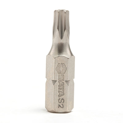 Bộ 5 mũi vặn vít đầu sao có lỗ SATA T8-T40, đuôi lục giác 1/4 inch, thép S2