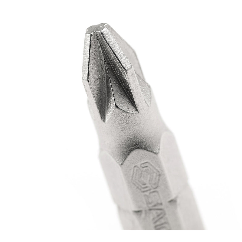 Vĩ 5 mũi vặn vít đầu Pozi, dài 25mm SATA đuôi lục giác 6.35mm (1/4 inch) kích thước từ PZ1 - PZ3