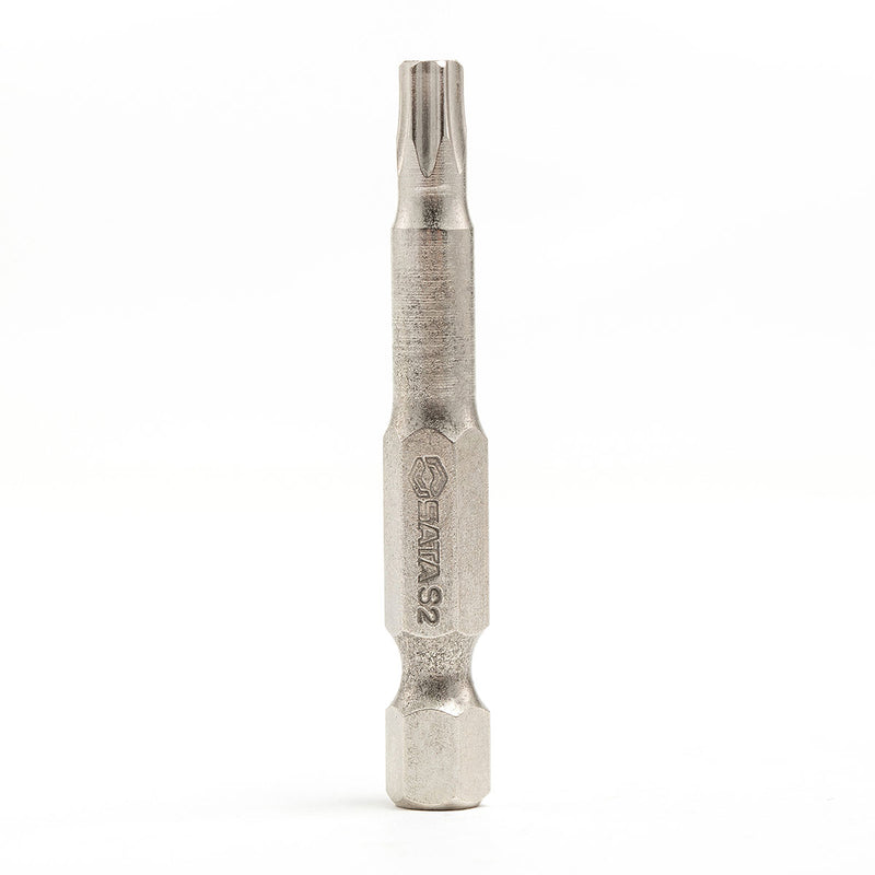 Bộ 5 mũi vặn vít đầu sao SATA T8-T40 dài 50mm, đuôi lục giác 1/4 inch, thép S2.