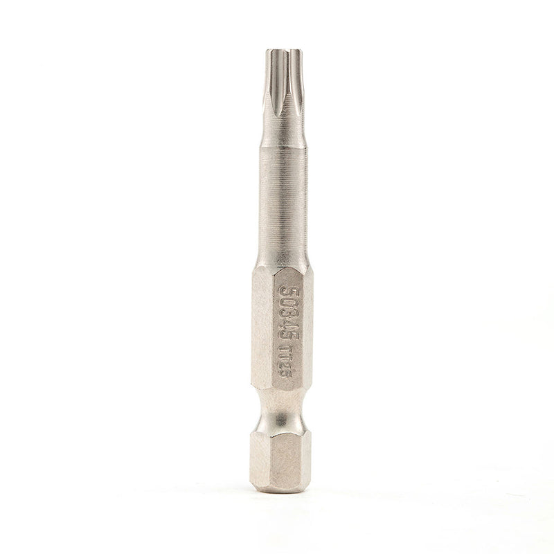 5ピース 1/4 inch 六角シャンクビット、長さ50mm、不正開封防止 Torx® SATA