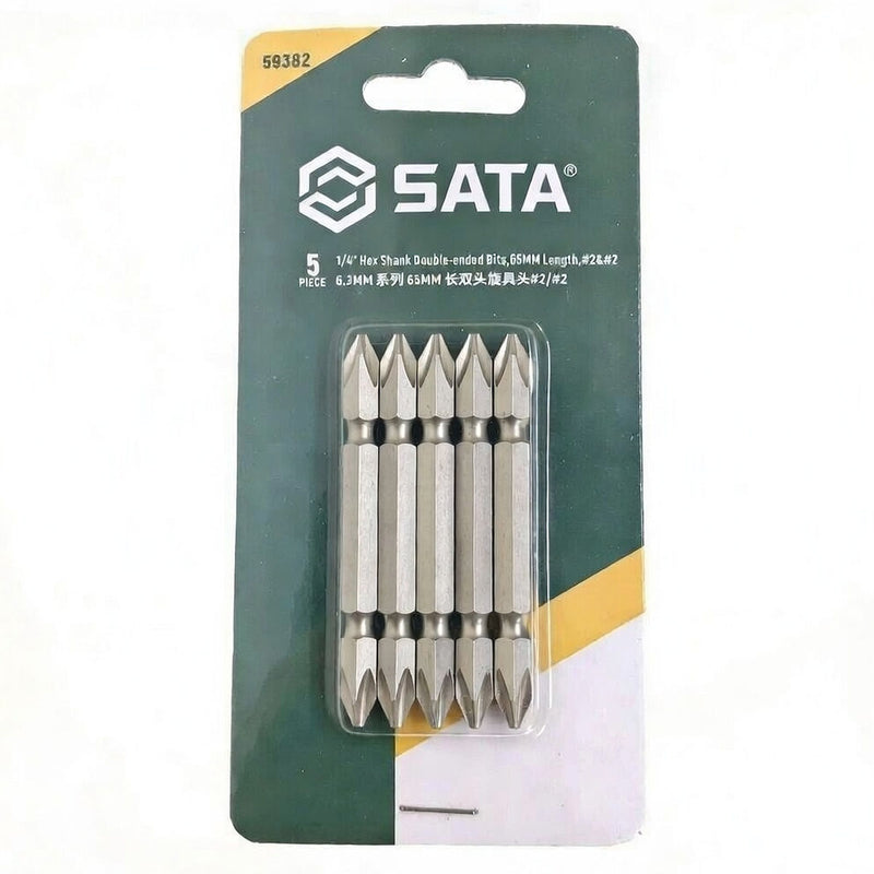Vĩ 5 mũi vặn vít 2 đầu bake SATA 59382 kích thước PH2, dài 65mm