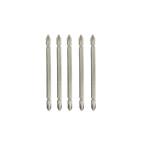Vĩ 5 mũi vặn vít 2 đầu bake SATA 59392 PH2 110mm, thép S2, có từ tính
