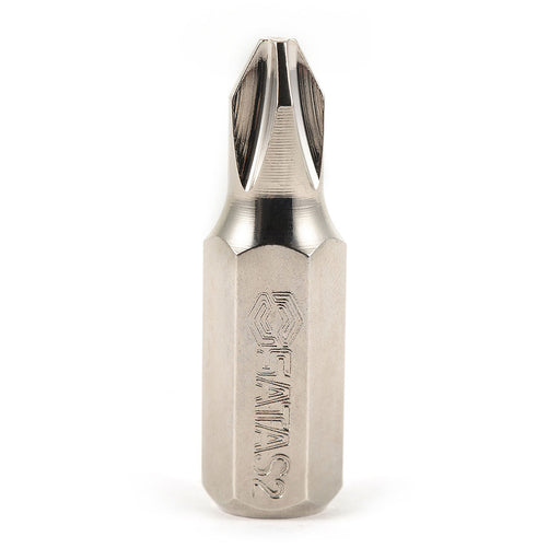Mũi vít bake SATA PH1-PH4, dài 30mm, đuôi lục giác 5/16 inch, thép S2.