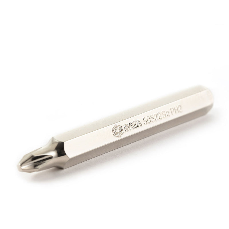 Bộ 5 mũi vặn vít đầu bake, dài 70mm SATA 59522 kích thước PH2, đuôi lục giác 7.94mm (5/16 inch)