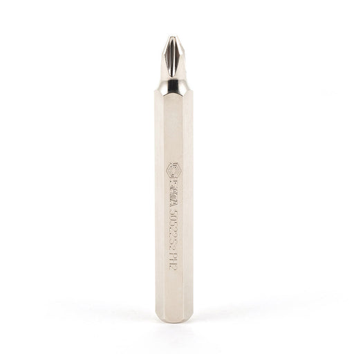 Mũi vặn vít bake PH2 dài 70mm SATA 59522, đuôi lục giác 7.94mm, thép S2 cao cấp, mạ Nickel Satin