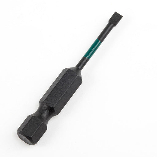 Mũi vặn vít đầu dẹp SATA 50mm, đuôi lục giác 6.35mm, thép S2+, từ tính, chống gỉ.
