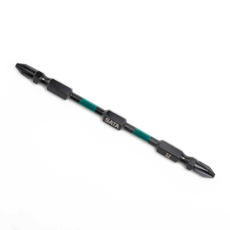 Bộ 10 đầu tua vít bake 2 đầu bằng thép đen SATA dài 110mm, cốt 6.35mm (1/4 inch),  có nam châm