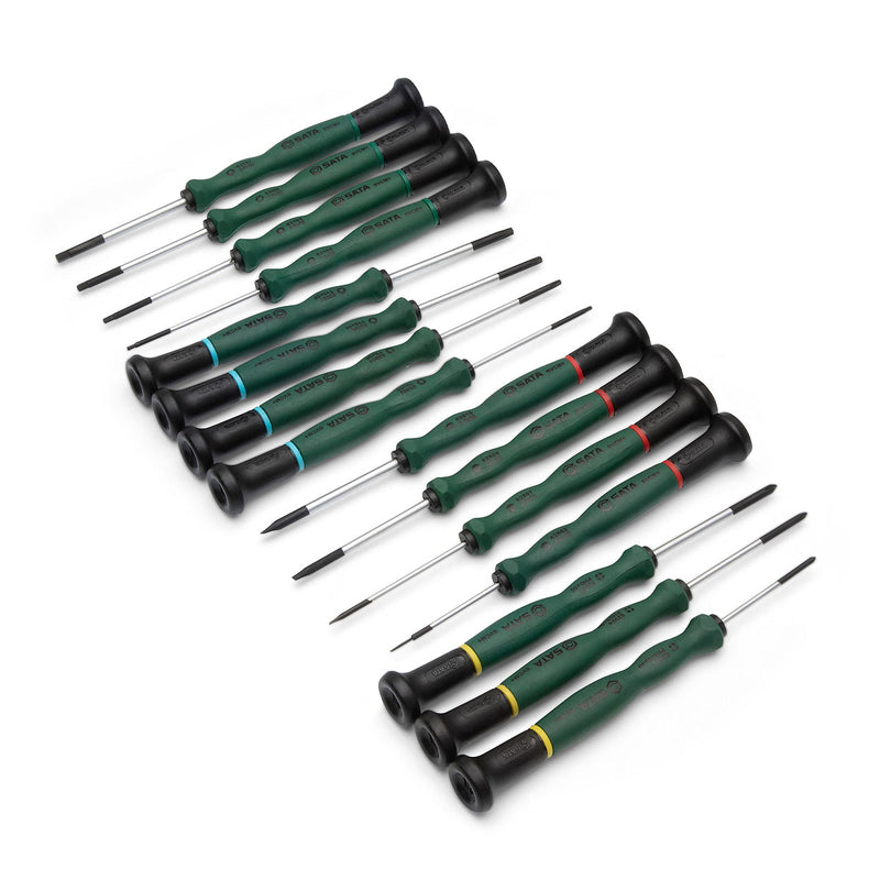 精密 Torx® 螺丝刀，规格从 T3×40mm 到 T20×60mm，适用于 SATA 接口