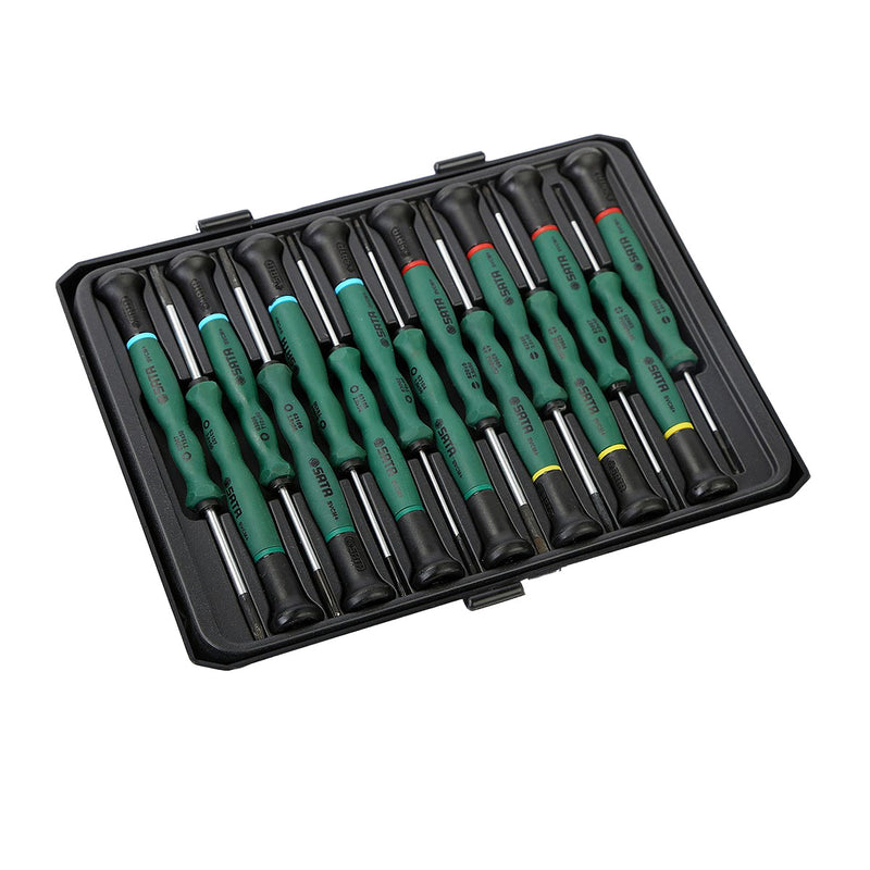 六角微型螺丝批，规格从 0.67×40mm 到 3.0 x 75mm SATA