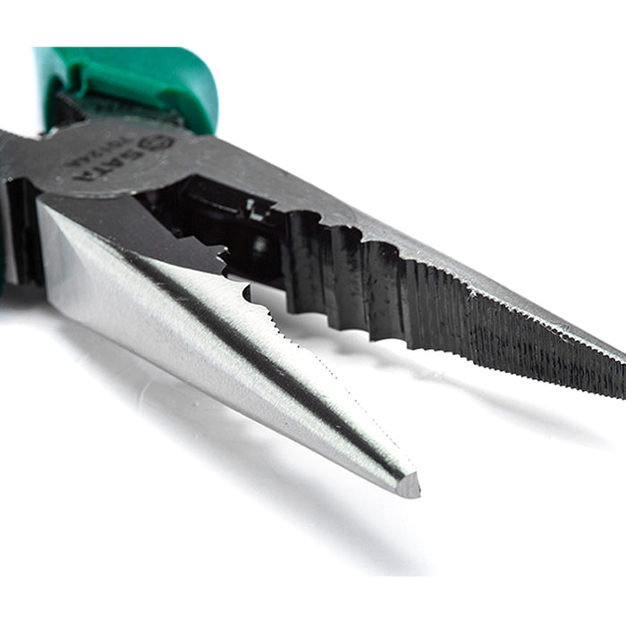 Kềm đa năng mũi dài kiểu Nhật 6inch Chất liệu thép Cr-V  SATA 70124A