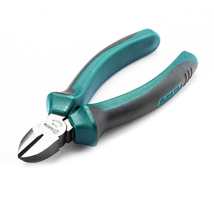 kìm cắt SATA dài 5 - 6 inch (130mm - 160mm), vật liệu bằng thép Crome mạ niken, tay cầm bằng nhựa TPR