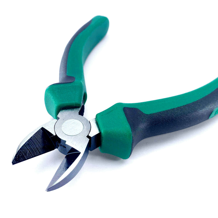 kìm cắt SATA dài 5 - 6 inch (130mm - 160mm), vật liệu bằng thép Crome mạ niken, tay cầm bằng nhựa TPR