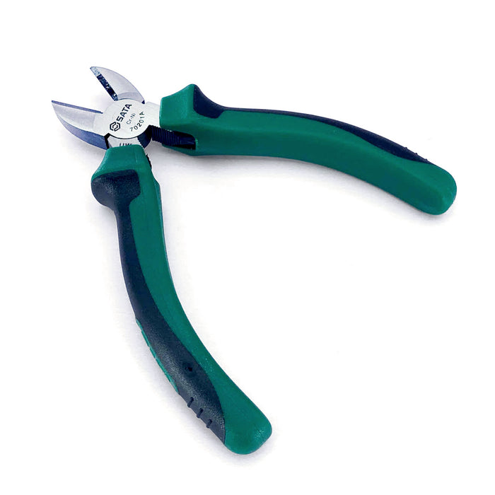 kìm cắt SATA dài 5 - 6 inch (130mm - 160mm), vật liệu bằng thép Crome mạ niken, tay cầm bằng nhựa TPR