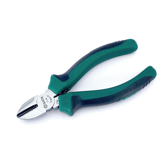 kìm cắt SATA dài 5 - 6 inch (130mm - 160mm), vật liệu bằng thép Crome mạ niken, tay cầm bằng nhựa TPR