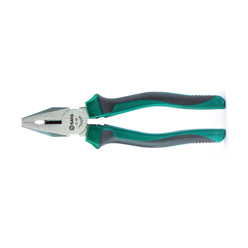 Kìm kết hợp SATA 70301A 150mm, thép Cr-Ni, tay cầm chống trượt, cắt kẹp đa năng