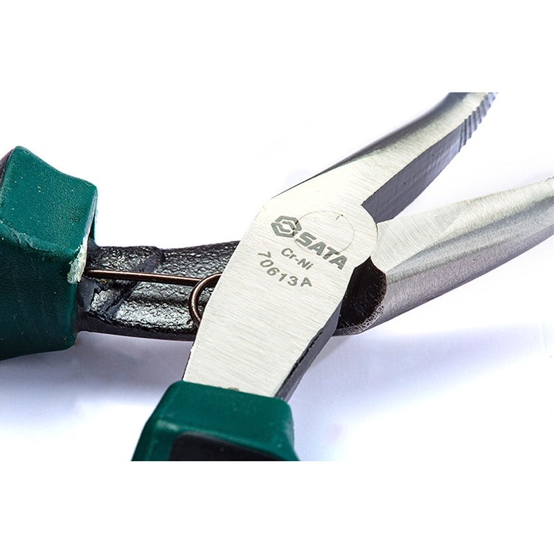 5.5 inch High Leverage Mini Bent Nose Pliers SATA 70613A