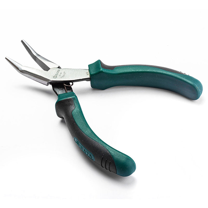 5.5 inch High Leverage Mini Bent Nose Pliers SATA 70613A
