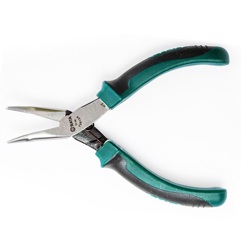 5.5 inch High Leverage Mini Bent Nose Pliers SATA 70613A