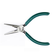 Kìm mũi nhọn SATA 125mm/150mm có lò xo, tay cầm TPR chống trượt, lưỡi cắt Cr-V tôi cứng, lý tưởng cho sửa chữa điện tử, cơ khí.