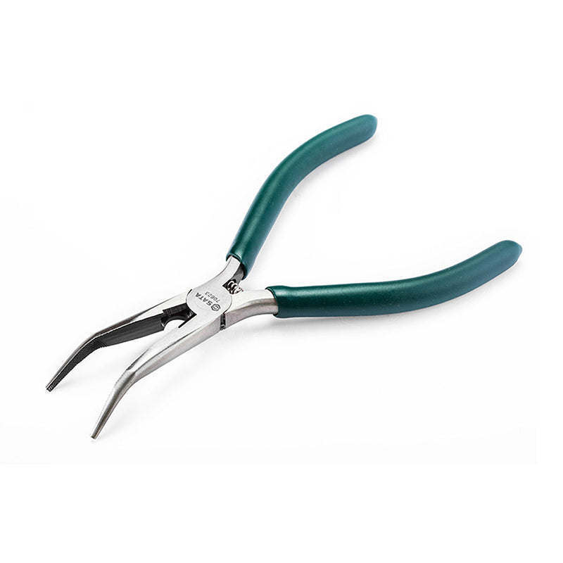 Kìm nhọn mũi cong, có lò xo trợ lực SATA 70623 kích thước 150mm