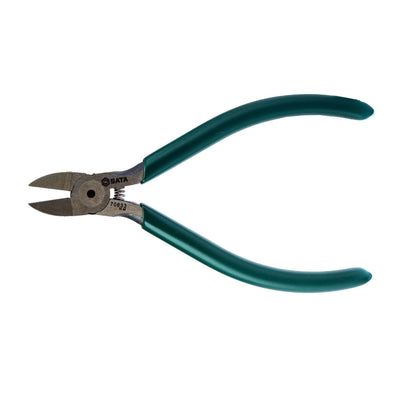 Kìm cắt linh kiện điện tử SATA 70633 125mm lò xo trợ lực, thép Cr-V, đầu thon.