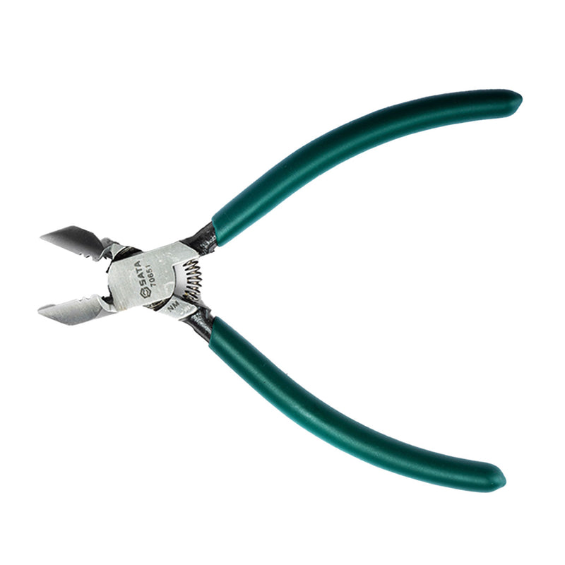 Kìm cắt tuốt dây điện tử SATA 70651 150mm tích hợp lỗ tuốt dây SATA, thép Cr-V, lò xo tự động.