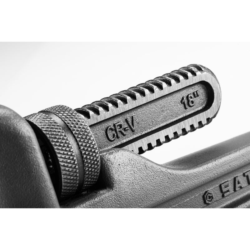 Mỏ lết răng thân nhôm 10inch - 48inch. Hàm bằng thép crom SATA