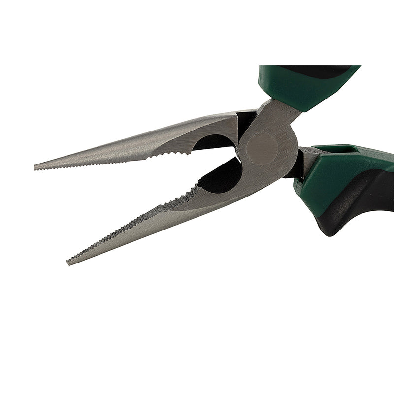 Kềm mũi nhọn , thép hợp kim cao cấp cho độ bền cao ,tay cầm hai tông màu, chống trượt, chống trầy xước SATA