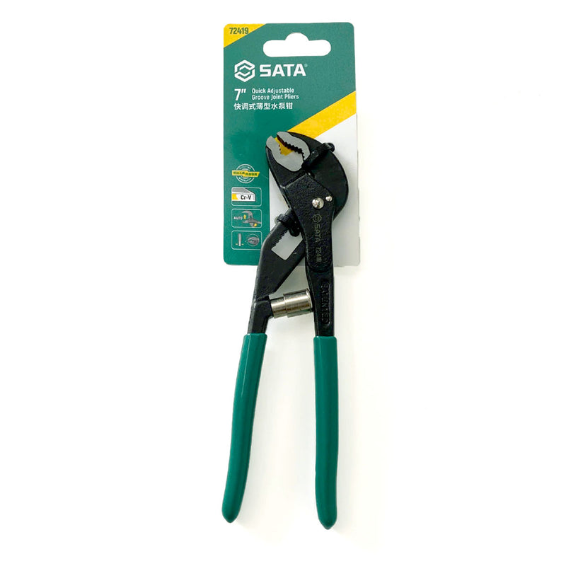 Quick Adjustment Groove Joint Pliers from 7 inch to 12 inch SATA