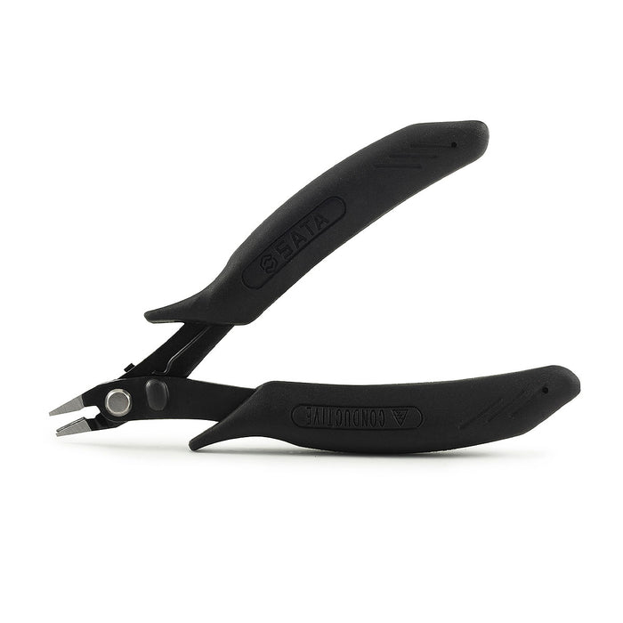 Kìm cắt cạnh linh kiện điện tử SATA 75103 kích thước 5 inch, có chốt lẫy an toàn