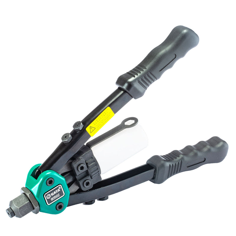 Kìm rút ri vê SATA chiều dài từ 280mm - 330mm, đinh ri vê tương thích từ 2.4mm - 6.4mm