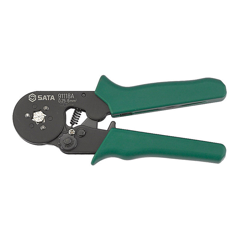 Self-adjusting Crimping Pliers for End Sleeves 7 inch (Hexagon) SATA 91118A