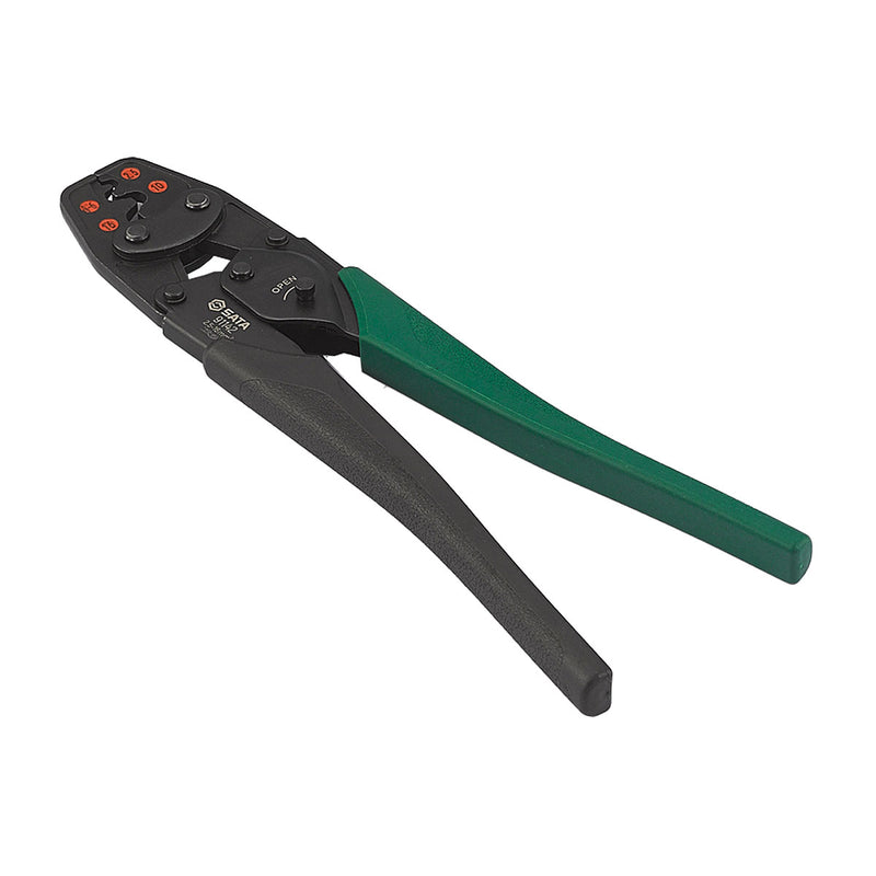 强力裸端子压接钳，长度从 7 inch -> 13 inch, 压接尺寸从 0.5mm² 到 35mm²，SATA