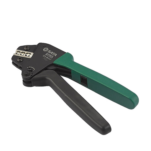 Kìm bấm cos ghim trần SATA 91155, trợ lực, bấm cos 0.5-6mm², 172mm.